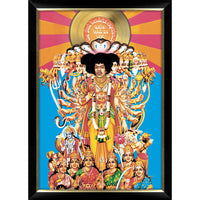 Jimi Hendrix Bold As Love with Gold Vinyl - Impression encadree - 27" x 38"-Qualité supérieure - music memorabilia