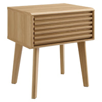 Modway - Render Table d’appoint, Chêne-Table de chevet du milieu du siècle