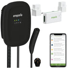 Emporia - Chargeur pour véhicule électrique NACS/TESLA Classic niveau 2 avec prise NEMA 40 A et ensemble de gestion de charge biphasée Vue 3 - Noir-Conçue pour installation intérieure et extérieure avec boîtier étanche nema type 4 offrant protection contre conditions environnementales, peut être admissible à rabais locaux selon la région