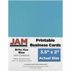 JAM Paper - Cartes de visite imprimables, 3-1/2 po x 2 po, bleu, paquet de 100-Couleur: bleue