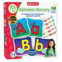 University Games - The Learning Journey Match It: Alphabet Memory - Jeu De Préapprentissage De La Lecture Et De Reconnaissance Des Lettres - Jeu De Mémoire ABC Amusant Pour Tout-Petits-Améliore les compétences mémorielles