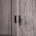 Kleankin - Armoire de rangement de salle de bain haute autoportante avec effet bois - effet bois-Le design simple est adapté et fonctionnel pour toutes les pièces   