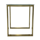 Table d'appoint carrée Plata Import Gen 17"W - Or-Table d'appoint unique