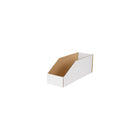 Crownhill - Bacs à pièces - 18 po x 6 po x 4 po - Paquet de 25-Carton ondulé blanc