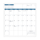 Quo Vadis - Visoplan Agenda Mensuel - 8.8 cm l x 17 cm H - Couleurs Assorties - Anglais-Grille 2 couleurs sur papier blanc