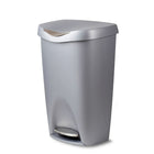 Umbra â€“ Poubelle à pédale Brim, 50 L, nickel-La poubelle Brim est une version améliorée de votre poubelle à pédale, elle se distingue par son raffinement