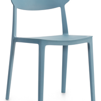 Offices to Go - Chaise empilable Kylie, cadet-En polypropylène durable et facile à nettoyer