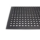 Edgewood - Tapis Anti-Fatigue léger Value Flex Plus - 3 pi l x 5 pi L x 1/2 po P - Noir-Surface perforée pour l'évacuation de l'eau