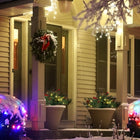 HOMCOM - 2 sapins de Noël artificiels de 45 cm avec LED Lumière-Le placement flexible grâce à la conception à piles, la conception sans fil et le taux d'étanchéité IP44 permettent une utilisation en extérieur 