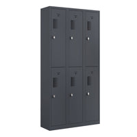 Ceha - Casier NH Series batterie de 3, 2 niveaux avec aérations avant à trous, gris graphite-Aérations avant à trous pour la circulation de l'air