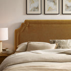 Modway - Magnolia Tissu rembourré Tête de lit King Size - Cuivre-Silhouette festonnée