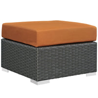 Modway - Sojourn Terrasse extérieure Ottoman Sunbrella in Toile toscane-Tissu Sunbrella durable