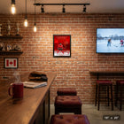 Frameworth - Sidney Crosby Hockey Canada 2026 photo d'action - impression encadree - 16" x 20"-Photo d'action haute resolution imprimee sur papier photo de qualite superieure. Cadre professionnel en composite de bois noir avec protection en verre veritable