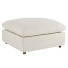 Modway - Commix Duvet Rempli Trop Rempli Ottoman - Beige clair-Construction en bois massif