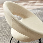 Modway - Nouvelle Tissu rembourré Chaise à manger Ensemble de 2 - Noir beige-Épingles de pied non marquées