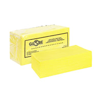 Globe Commercial - Chiffons à épousseter - Jaune - Paquet de 50-Chiffons à poussière solides et durables
