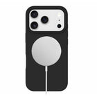 Blu Element - Étui Silicone MagSafe pour iPhone 17 Pro - Noir-Bords surélevés pour protéger l'appareil photo et l'écran