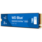 Western Digital - Disque SSD interne NVMe PCIe Gen 4 x4 WD Blue SN5000 2 To-Exploitez l'IA et optimisez votre flux de travail créatif grâce à la puissance combinée du PCIe Gen 4, des vitesses de lecture allant jusqu'à 5 500 Mo/s (modèle 4 To) et de la technologie Western Digital nCache 4.0