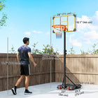 Soozier – Panier de basketball portatif-La base peut être remplie de sable ou d'eau, assurant une bonne stabilité au sol 
