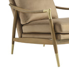 Modway - Langford Performance Velvet Fauteuil d’accent - Noyer taupe-8