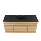 Modway - Render Fixation murale de 48" Vanette de salle de bain - Noir de chêne-Matchs non inclus
