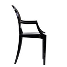 Modway - Casper Fauteuils de salle à manger Ensemble de 2 - Noir-Polycarbonate solide