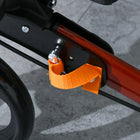 HOMCOM - Déambulateur pliant à roulettes 8 po avec siège et sac - rouge-Offre une assistance à la marche tout en conservant l’indépendance 
