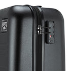 Roots - Chalet 19 po Valise de cabine rigide - Noir-Comprend une poignée rétractable en aluminium avec bouton-poussoir pour faciliter le levage et la manœuvre.