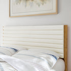 Modway - Olea Bois massif Boucle à touffes de canal Lit plateforme Queen, Feather Oak-Cadre en bois massif