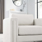 Modway - Visible Tissu Boucle Fauteuil - Ivoire-Ressorts hélicoïdaux enchevachés
