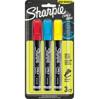 Sharpie - Marqueurs à craie effaçables à l’eau - Rouge/Bleu - Paquet de 3-Soyez puissant sans anxiété avec le marqueur de craie sans poudre
