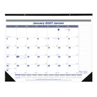 Blueline - 2027 Calendrier sous-main mensuel Net Zero Carbon - 22 po x 17 po - bilingue-12 mois, de janvier à décembre