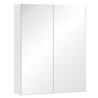 HOMCOM - Armoire à pharmacie murale de salle de bain avec miroir et rangement - lilas clair-Conception murale, prend peu de place   