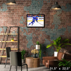 Brandon Hagel Tampa Bay Lightning - Toile encadree - 31" x 22"-Sous licence officielle de la LNH et de l'AJLNH