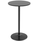 HOMCOM - Table de bar ronde haute 40 po - noir-Design moderne avec des lignes épurées et un plateau de table lisse 