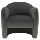 Modway - Compose Performance Velvet Chaise d’accent - Storm Grey-Arrivée entièrement assemblée