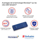 Verbatim - Clé USB - bleue - 64 Go -Interface : USB-A, USB 2.0
