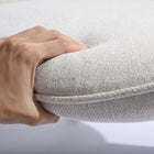 FurnitureR Chaise d'Appoint - Tissu beige ivoire-Le dossier haut ajoute du confort, que vous vous détendiez avec un bon livre ou que vous vous détendiez
