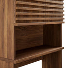Modway - Render Par-dessus les toilettes Armoire de rangement de salle de bain in Noyer-Stratifié à grain de bois