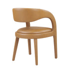 Modway - Pinnacle Cuir végane Chaise à manger Ensemble de 2 - Tan-8