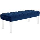 Modway - Valet Performance Velvet Banc - Marine-Banc moderne chic