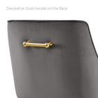 Modway - Discern Performance Velvet Tabouret de comptoir - Gris-Capacité de poids du banc : 330 lb