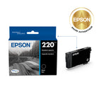 Epson - T220 Cartouche d'encre - Capacité standard - Noir-L'emballage comprend une cartouche d'encre noire. Rendement standard