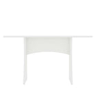 Manhattan Comfort - Table à manger Coney 135 cm style mid-century moderne - Blanc-Mélangez et assortissez avec les chaises et bancs de salle à manger Manhattan Comfort