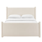 Modway - Rael Performance Velvet Lit plateforme Queen, Alabaste-Capacité de poids : 800 lb.