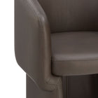 Modway - Verity Barrel Back Cuir végane Chaise à manger - Espresso-9