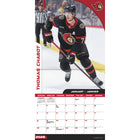 DateWorks - 2026 Calendrier Mural 16 Mois - 12 po x 12 po - Sénateurs d'Ottawa - Bilingue -Septembre 2025 - Décembre 2026
