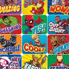 Eureka - Autocollants de succès d'aventure de super-héros Marvel - 12 paquets de 120-Mesure 1-3/8 po x 1 po