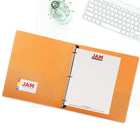 JAM PaperMD – Cartable à 3 anneaux Designders, 1 po, orange, 4/paquet-5