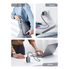 UGREEN - Chargeur Rapide 65W GaN - 2x USB-C/1x USB-A-Prises pliables.